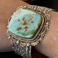 Native American Men's Navajo Royston Turquoise Cuff Bracelet | Sterling Silver | 1414