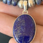 Native American Navajo Blue Lapis Pendant Necklace | Sterling Silver | Authentic Handmade | 12251