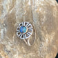 Navajo Blue Turquoise Lapis Inlay Ring | Sz 7.5 | Authentic Native American Handmade | 11199