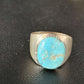 Navajo Blue Kingman Turquoise Ring | Sterling Silver | Sz 11 | Authentic Native American Handmade | 14142