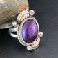 Native American Navajo Purple Sugilite Ring | Sterling Silver | Sz 10.5 | 10446