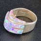 Navajo Pink Opal Inlay Band Ring | Sz 6.5 | Authentic Native American Handmade | 14161