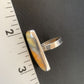 Navajo Bumble Bee Jasper Ring | Sterling Silver | Sz 8 Adjustable | Authentic Native American Handmade | 11541