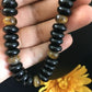 Native American Men's Navajo Black Onyx Necklace | Sterling Silver | 17" | 10005