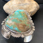 Native American Men's Royston Turquoise Cuff Bracelet | Navajo Sterling Silver | 1415