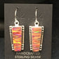 Navajo Red Opal Pendant Necklace & Earrings Set | Sterling Silver | Native American Handmade | 4402