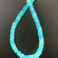 Native American Women's Blue Opal Bead Necklace | Sterling Silver | Authentic Handmade | 20" | 187