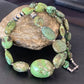 Navajo Sterling Silver Graduated Green Nugget Turquoise Necklace | Authentic Native American | 21" | 10725