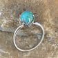 Navajo Blue Turquoise Ring | Sterling Silver | Sz 7 | Authentic Native American Handmade | 10769