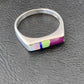 Navajo Blue Turquoise Purple Sugilite Opal Inlay Ring | Sz 7 | Authentic Native American Handmade | 11150