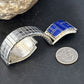 Authentic Navajo Men's Wristwatch | Blue Lapis Lazuli Inlay | Sterling Silver Tips | Native American Jewelry | 14396