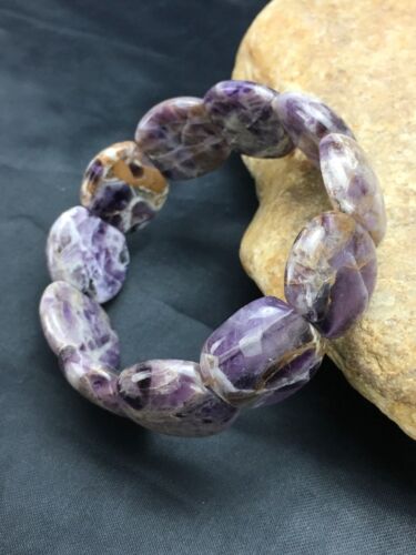 Native American Purple Charoite Stretch Bracelet | Elastic | 7.25" Adjustable | 3016