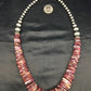 Purple Spiny Oyster Necklace | Navajo Sterling Silver | Authentic Native American Handmade | 23" | 2656