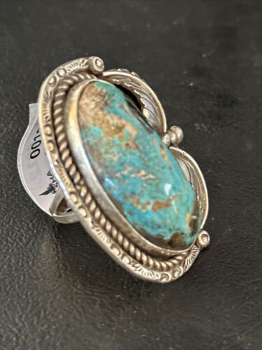 Sterling Silver Blue Kingman Turquoise Ring | Sz 10.5 | 00124