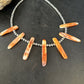 Native American Navajo Spiny Oyster Stick Bead Necklace | Sterling Silver | 20" | 14330