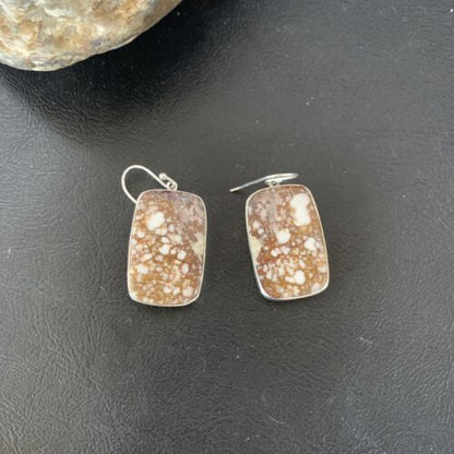 Southwestern Women's Navajo Wild Horse Earrings Set | Sterling Silver | Authentic Native American Handmade | 12030
