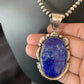 Native American Navajo Blue Lapis Pendant Necklace | Sterling Silver | Authentic Handmade | 11850