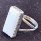 Navajo White Buffalo Turquoise Ring | Sterling Silver | Sz 10.5 | Authentic Native American Handmade | 1083