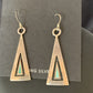 Navajo Blue Turquoise Pendant Earrings Set | Authentic Native American Sterling Silver Necklace | Handmade | 12618