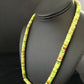 Navajo Green Gaspeite Heishi Necklace | Sterling Silver | 20" | Authentic Native American Handmade | 1734