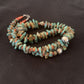 Navajo Green Turquoise & Spiny Oyster  Necklace | Sterling Silver | 26" Graduated | Authentic Native American | 609