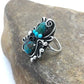 Navajo Multi-Stone Turquoise Ring | Sterling Silver | Sz 8.75 | Native American Handmade | 3182