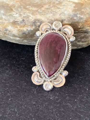 Native American Men's Purple Spiny Oyster Ring | Sterling Silver | Sz 11 | 425