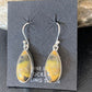 Native American Women's Navajo Bumblebee Jasper Earrings Set | Sterling Silver | Handmade | 1561