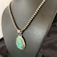 Navajo Blue Spiderweb Turquoise Pendant | Sterling Silver | Authentic Native American Handmade | 10673