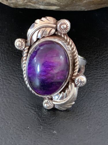 Native American Navajo Purple Sugilite Ring | Sterling Silver | Sz 10.5 | 10446 - Masha USA