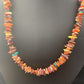 Navajo Red Spiny Oyster Turquoise Necklace | Sterling Silver | Authentic Native American Handmade | 18" | 1812