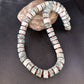 Native American Sterling Silver Grey White Jasper Coral Necklace | Authentic Handmade | 20" | 14428
