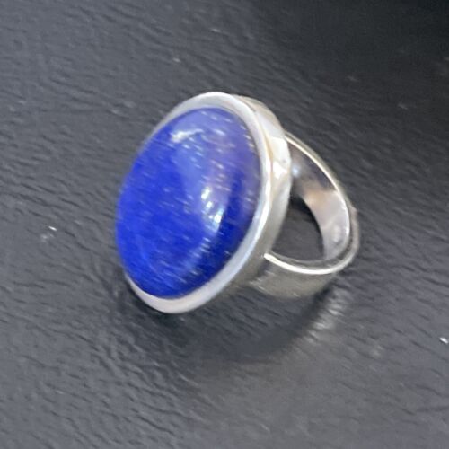 Southwestern Navajo Blue Lapis Lazuli Ring | Sterling Silver | Sz 4 | 10514