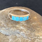 Navajo Blue Turquoise Inlay Band Ring | Sz 9.5 | Authentic Native American Handmade | 12395