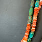 Navajo Green Turquoise Spiny Necklace Set | Sterling Silver | Authentic Native American Handmade | 2979