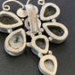Navajo Dragonfly Pendant | Faceted Green Peridot Cluster | Authentic Native American Sterling Silver | Multi-Stone | 2.25" | 12741