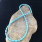 Native American Sterling Silver Blue Turquoise Necklace | 18" | 10011
