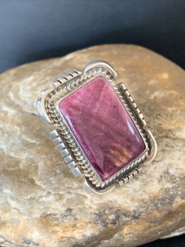 Native American Navajo Purple Spiny Oyster Ring | Sterling Silver | Sz 5 | 1772