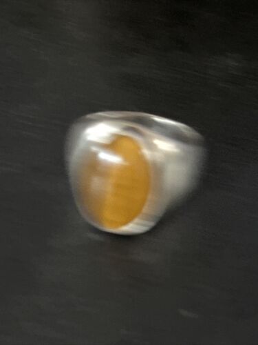 Native American Coffee Tiger's Eye Ring | Sterling Silver | Sz 9 | 14269 - Masha USA